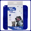 Kép 1/4 - Eat Slow Live Longer Lick Mat Dimensions Rectangle - kék