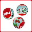 Kép 2/2 - Kong Karácsonyi SqueakAir® labda M - 6db
