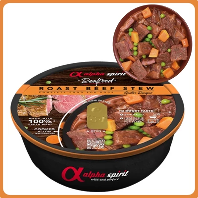 Alpha Spirit Real Food - főtt ragu marhahúsból