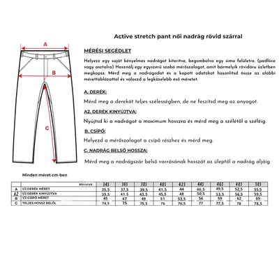 Arrak Outdoor Active stretch női nadrág rövid szárral - fekete