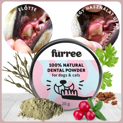 Fürree természetes fogmosó por kutyáknak