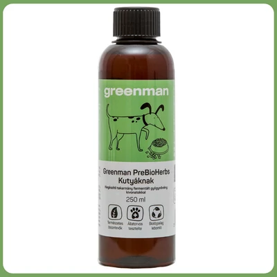 Természetes élőflórás probiotikum kutyáknak 250 ml, Greenman