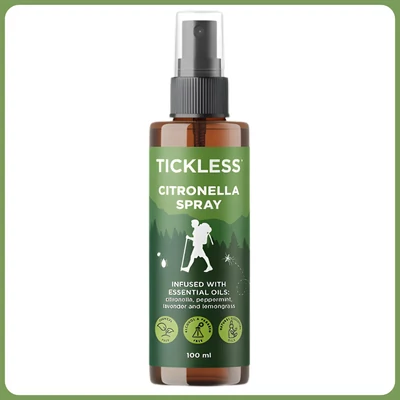 Tickless® Természetes Citronella kullancs és szúnyogriasztó spray Gazdiknak