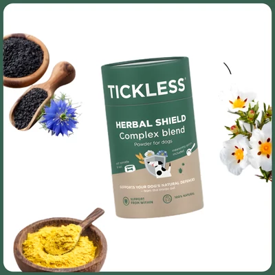 Tickless® HerbalShield természetes védelem komplex por kutyáknak