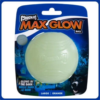 CHUCKIT Max Glow Fluoreszkáló labda (L)