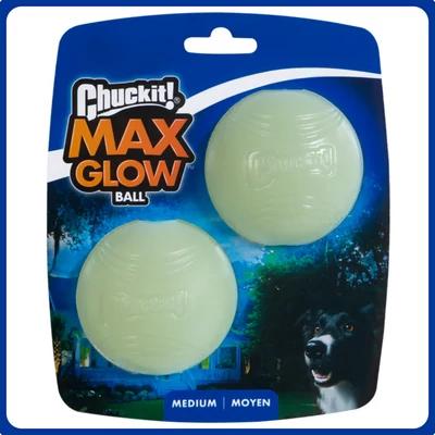 CHUCKIT Max Glow Fluoreszkáló labda 2db (M)