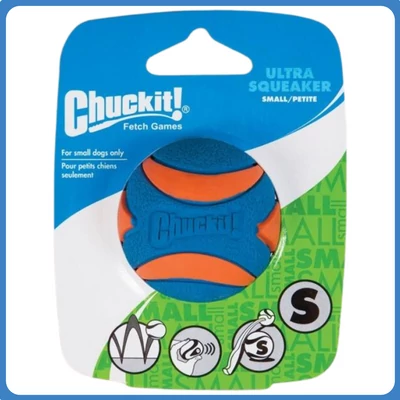 CHUCKIT Ultra Squeaker labda (S)