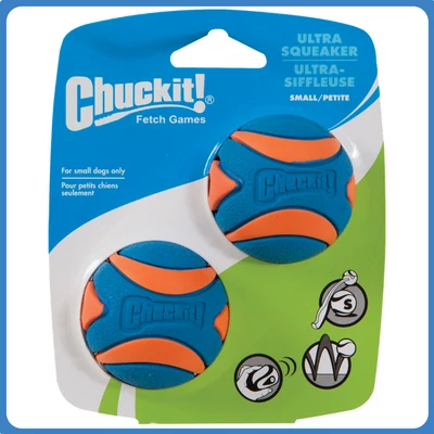 CHUCKIT Ultra Squeaker labda 2db (S)