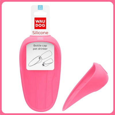WAUDOG szilikon itató műanyag palackra - pink