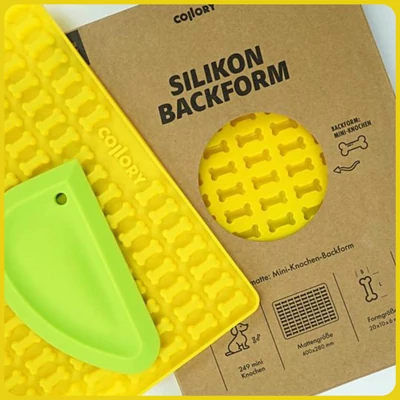 Collory csont szilikonforma Citromsárga + zöld simítókártya