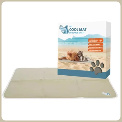 Prémium hűtőmatrac bézs S (50 x 40cm) - CoolPets