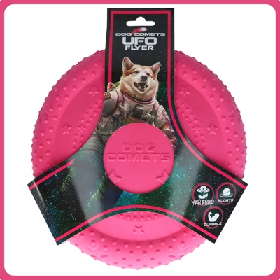Dog Comets UFO flyer - pink