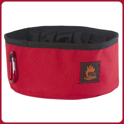 FIREDOG Click & Go utazótál 1 liter - piros