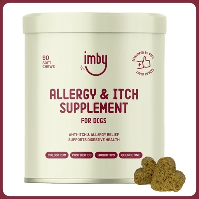 IMBY Allergy &amp; itch étrend-kiegészítő falatok (allergia és viszketés)