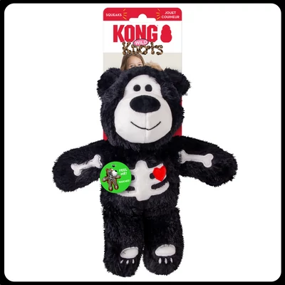 KONG Halloween Skeleton maci - fekete (M/L)
