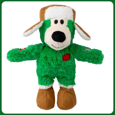 KONG Holiday WildKnots maci zöld 26 cm