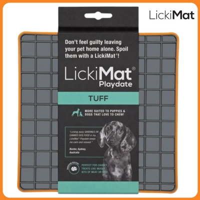 LickiMat® Tuff Playdate™ - narancs