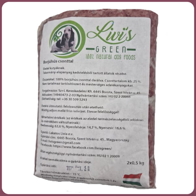 Borjúhús csonttal darálva 1 kg - Livi's Green
