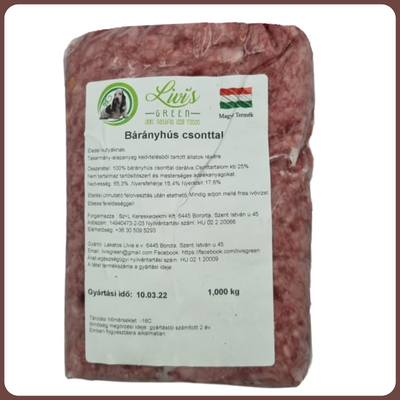 Bárányhús csonttal darálva 1 kg - Livi's Green