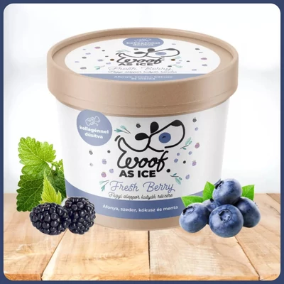 WOOF AS ICE - kutyafagyi alappor áfonya és szeder - 100g 