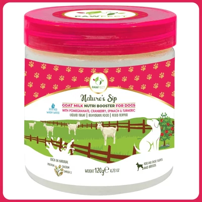 Pawfect Nature&#039;s Sip kecsketej gránátalmával és áfonyával 120g