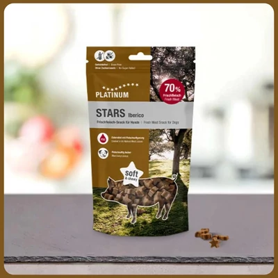 Snack Star Iberico Hipoallergén jutalomfalat 185g - Platinum