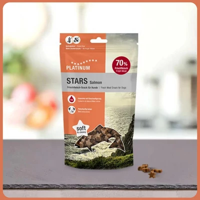 Snack Star Salmon Hipoallergén jutalomfalat 185g - Platinum