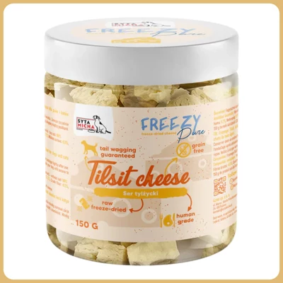 FREEZY Pure 100% fagyasztva szárított tilsiter sajt darabok - Syta Micha 