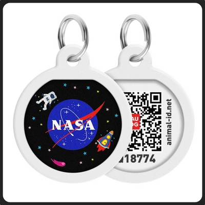 Smart ID biléta nyakörvre 2,5cm - NASA