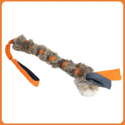 Fonott nyúlszőrös játék rugós szárral - Zayma Craft