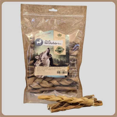 Szárított fonott kecskebőr 15cm 100g - Teomann