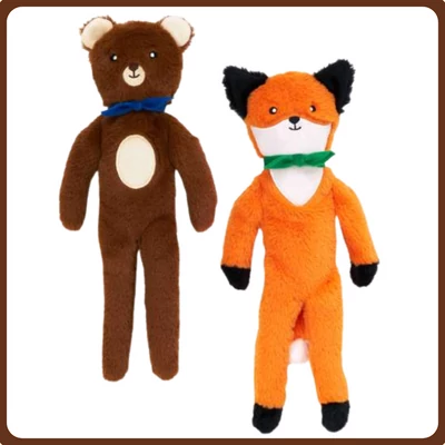 Zippypaws Fluffy Peltz - Medve és róka