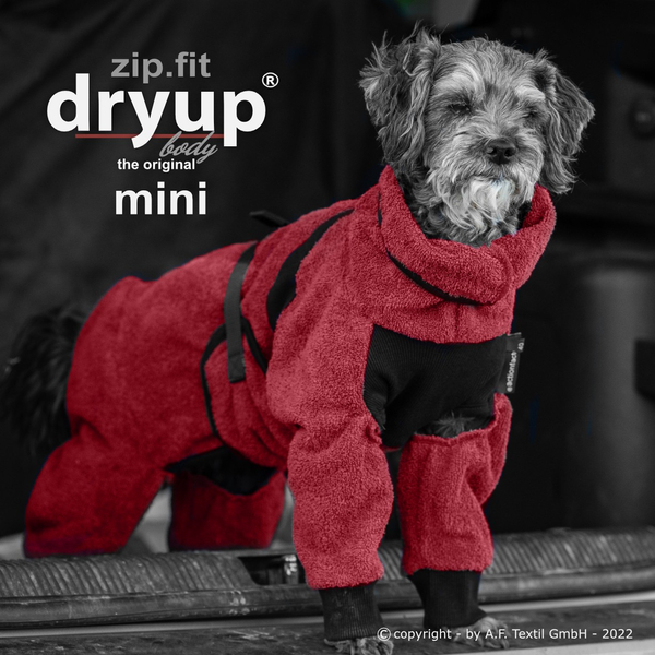 DRYUP® Body Zip.Fit® "mini" szárító köpeny - Bordeaux