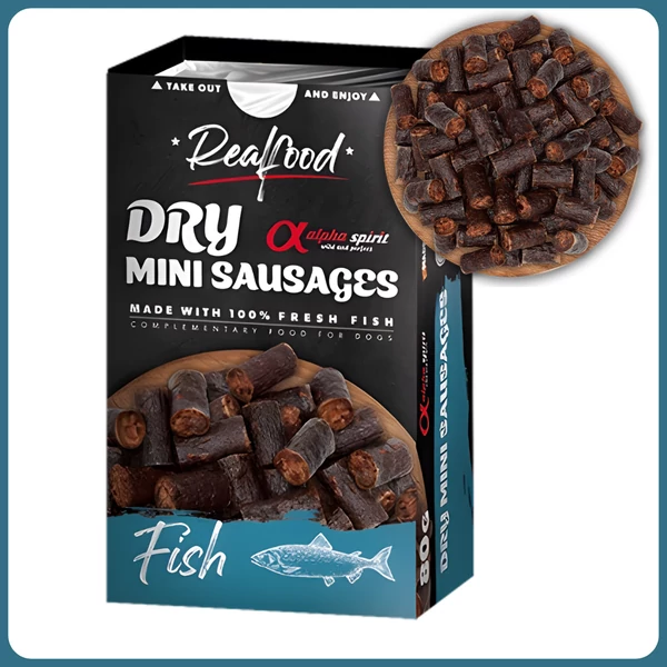 Alpha Spirit Dry Mini Sausages - sertés + hal 