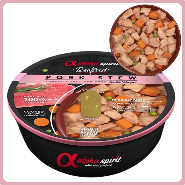 Alpha Spirit Real Food - főtt ragu sertéshúsból