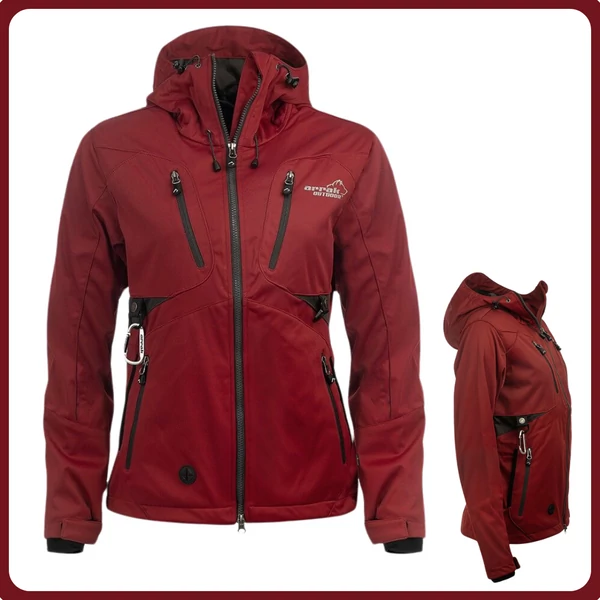 Arrak Outdoor Akka Softshell női kabát - piros