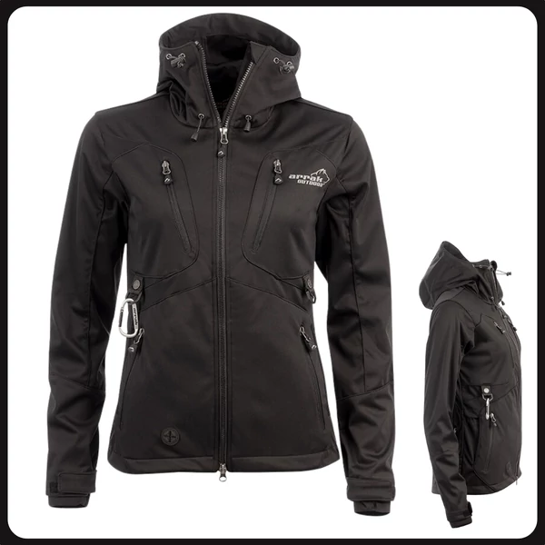 Arrak Outdoor Akka Softshell női kabát - fekete