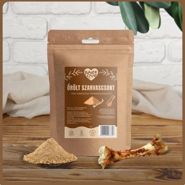 100% őrölt szarvascsont 100 g, BARF LOVE