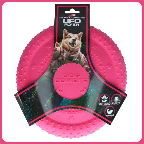 Dog Comets UFO flyer - pink