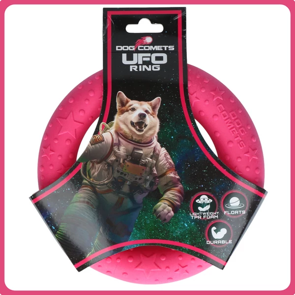 Dog Comets UFO ring - pink