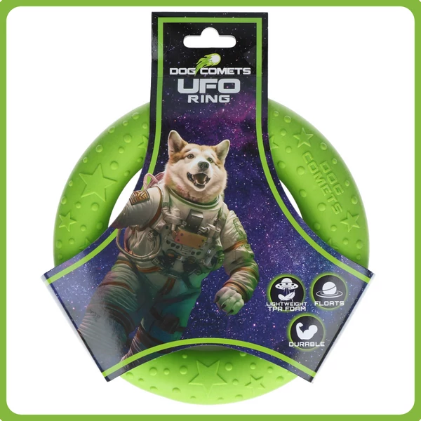 Dog Comets UFO ring - zöld