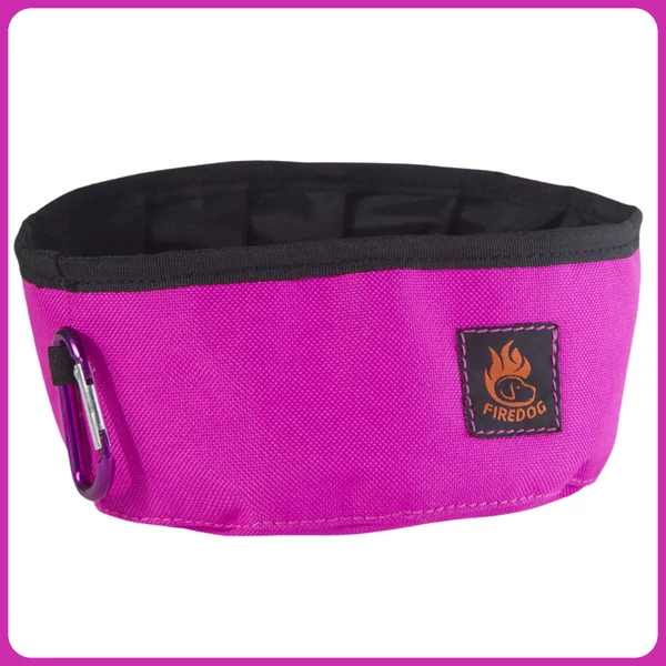 FIREDOG Click & Go utazótál 1 liter - pink