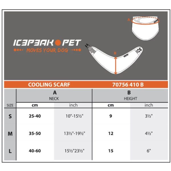 Icepeak hűsítő kendő - S