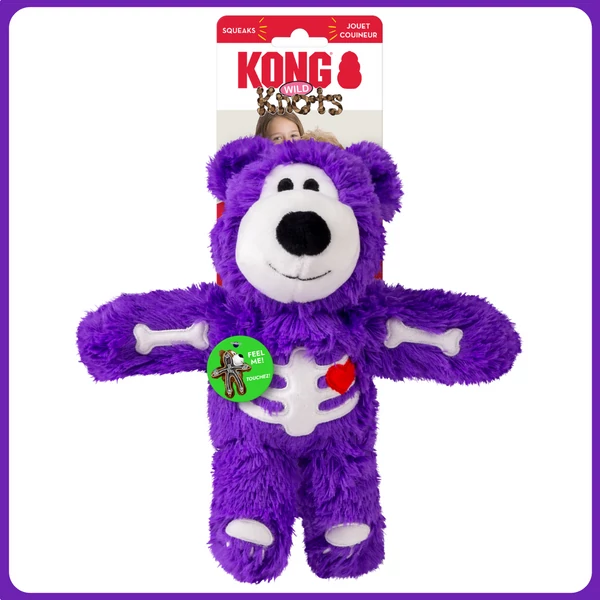 KONG Halloween Skeleton maci - lila (M/L)