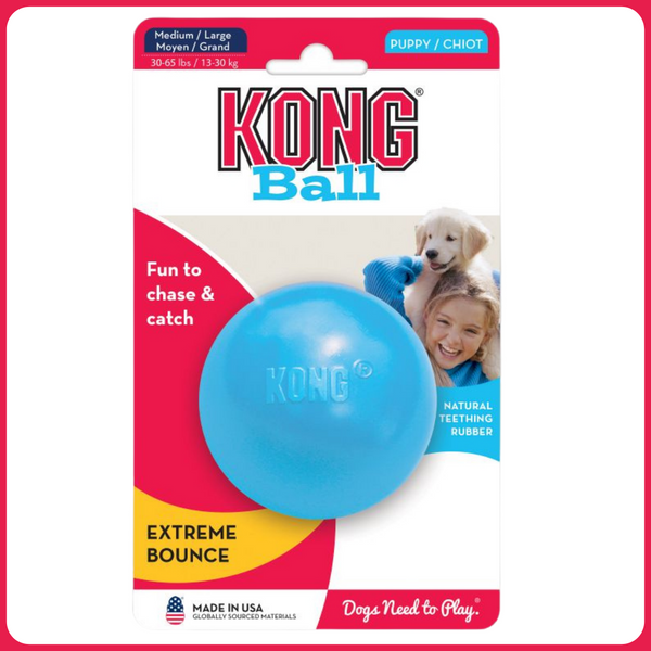 KONG Puppy labda (M/L) kék