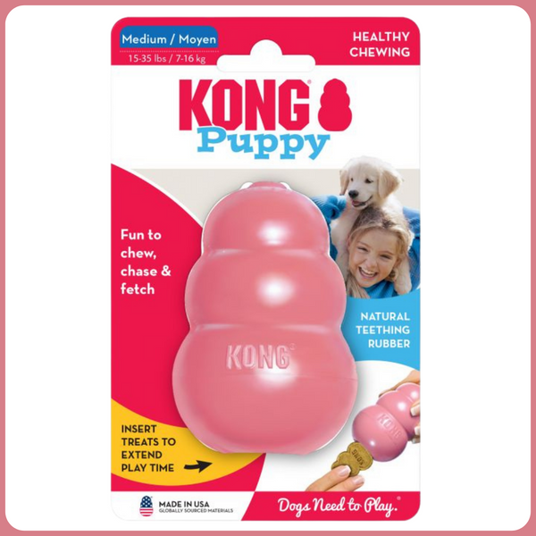 KONG Puppy (M) rózsaszín