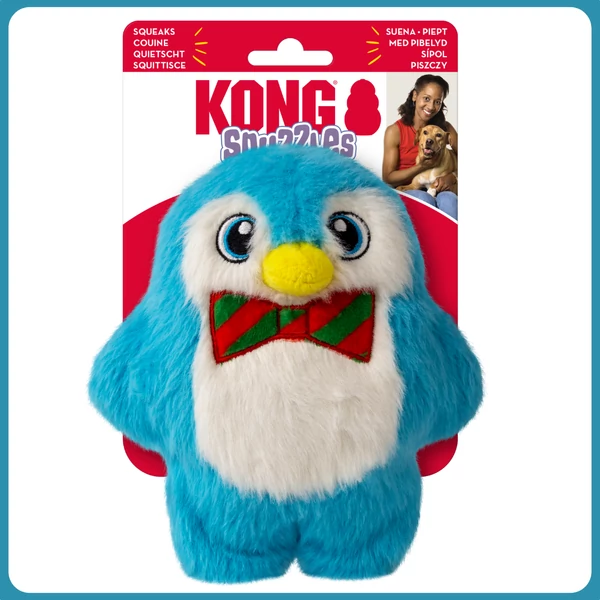 KONG Karácsonyi Snuzzles pingvin (S)