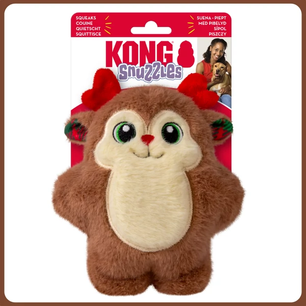 KONG Holiday Snuzzles rénszarvas (S)