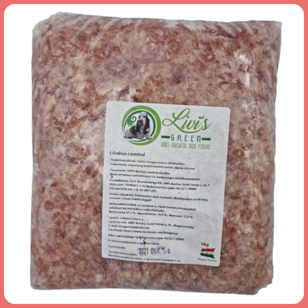 Libahús csonttal darálva 1 kg - Livi's Green