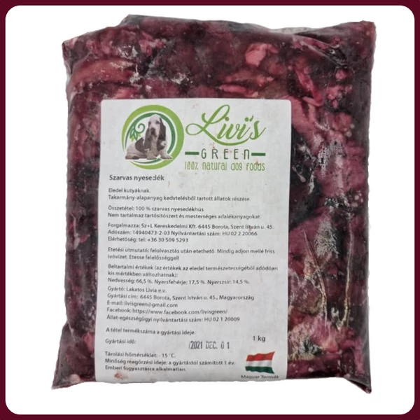 Szarvas nyesedékhús darabolva 1 kg - Livi's Green